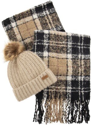 Saltburn Tartan Cap And Scarf Set