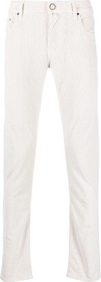 Logo-Patch Straight-Leg Trousers-BR