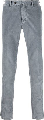 PT Torino Fine Ribbed Straight-Leg Trousers-AB