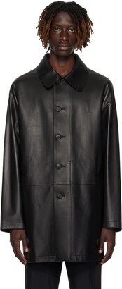 Black Harness Leather Jacket