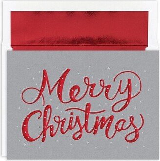 JAM Paper & Envelope JAM Paper Christmas Cards & Matching Envelopes Set Merry Christmas Sparkle 16/Pack (526868300)