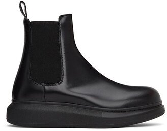 Black Hybrid Chelsea Boots-AC