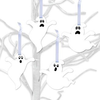 Big Dot of Happiness Spooky Ghost - Halloween Party Decorations - Tree Ornaments - Set of 12