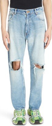 Destroyed Loose Fit Jeans-AA