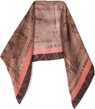 Aloeuw Wash Rombo 100x100 Cm Scarf