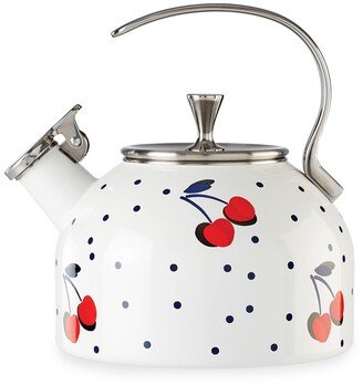 Vintage Cherry Dot Tea Kettle-AA