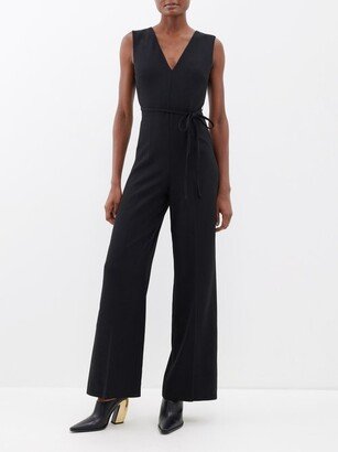 Thiers Open-back Crepe Jumpsuit