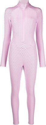 Tessitura Patterned Sport Jumpsuit Pink