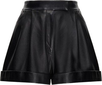 Leather Mini Shorts