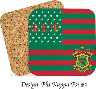 Phi Kappa Psi Beverage Coasters Square | Set Of 4