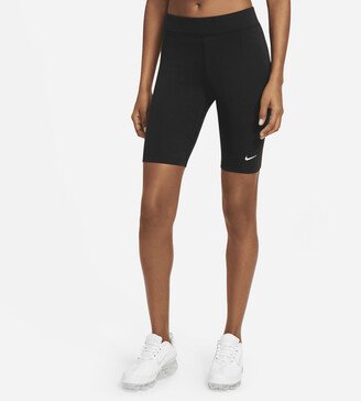 Women's Sportswear Essential Mid-Rise 10 Biker Shorts in Black