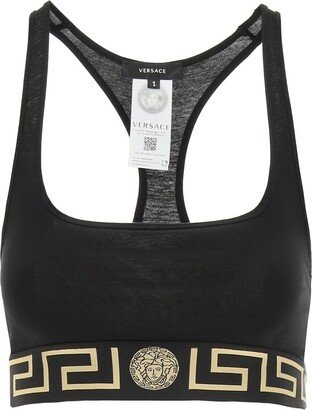 Medusa Logo Band Sports Bra-AE