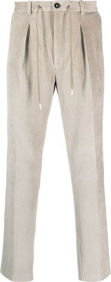 Slim-Cut Corduroy Trousers-AF