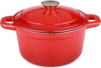 Neo 7-Quart Cast Iron Oval Covered Red Casserole