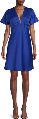 Renee C. Satin A Line Dress