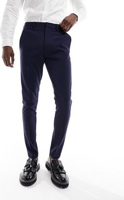 super skinny smart pants in navy