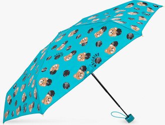 Folding Umbrella With Logo Unisex - Blue