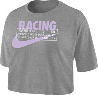 Racing Louisville Women's Dri-FIT Soccer Cropped T-Shirt in Grey