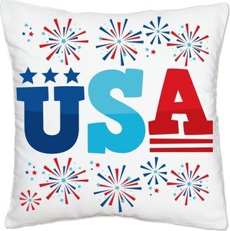 Big Dot Of Happiness Firecracker 4th of July - Party Home Decorative - Throw Pillow Cover 16 x 16