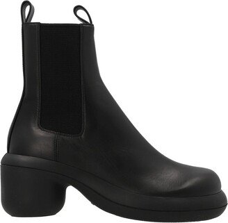 Round-Toe Ankle Boots-AJ