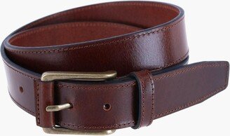 Brown Wyatt 34mm Genuine Leather Casual Jean Belt