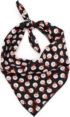 The Worthy Dog Santa Bandana Accessory - Black - S