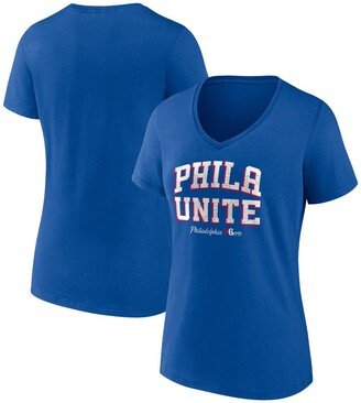 Women's Branded Royal Philadelphia 76ers Hometown Collection T-shirt