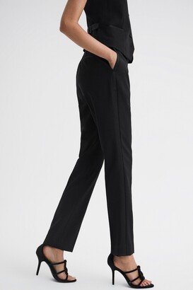 Slim Fit Satin Stripe Suit Trousers