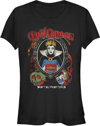 Snow White & the Seven Dwarfs Junior's Snow White and the Seven Dwarves Evil Queen Frighten T-Shirt - Black - Medium