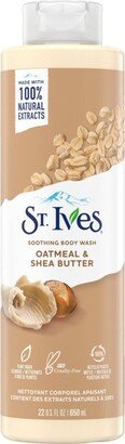 Oatmeal & Shea Butter Plant-Based Natural Body Wash Soap - 22 fl oz