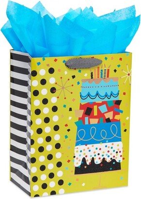 Large Celebration Gift Bag with Eight Sheets of Tissue Paper Turquoise - PAPYRUS