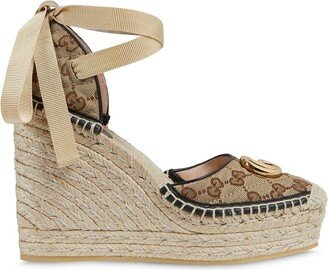 GG logo espadrille wedges