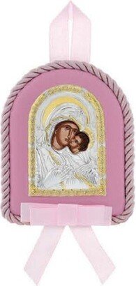 Virgin Mary With Jesus Christ As A Child -Silver - Baby Religious Gift - Orthodox - Catholic Christian Icon