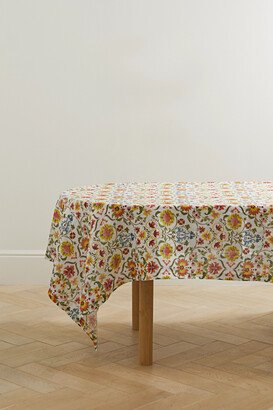 Cabana - Rinascimento Floral-print Linen Tablecloth - Multi