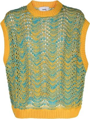 Bonsai Open-Knit Cotton Vest-AA