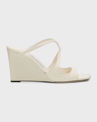 Anise Patent Leather Wedge Sandals-AA