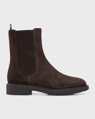 Suede Chelsea Ankle Boots-AD