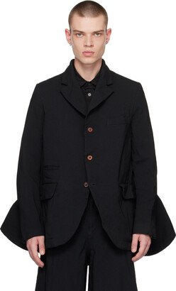 Black Flared Blazer