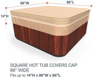 Budge StormBlock™ Savanna Tan Square Hot Tub Cover Multiple Sizes