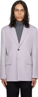 Purple Single-Breasted Blazer