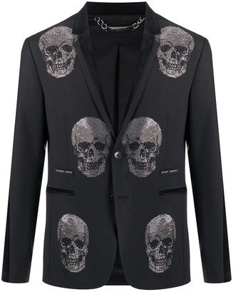 embellished Skull blazer