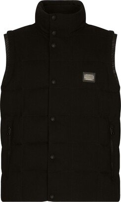 Essentials logo-plaque padded gilet