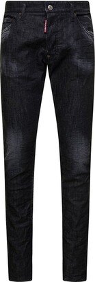 Distressed Tapered Slim-Fit Jeans-AA