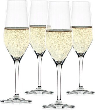 Style Champagne Wine Glasses, Set of 4, 8.5 Oz