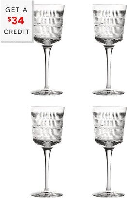 Vendome Red Wine Goblets (Set Of 4) With $36 Credit-AA