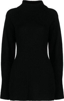 Roll-Neck Wool Jumper-AH