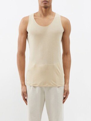 Scoop-neck Giza-cotton Tank Top