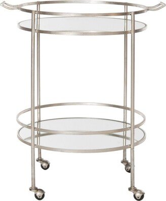 Lavinia Bar Cart - Silver/Mirror