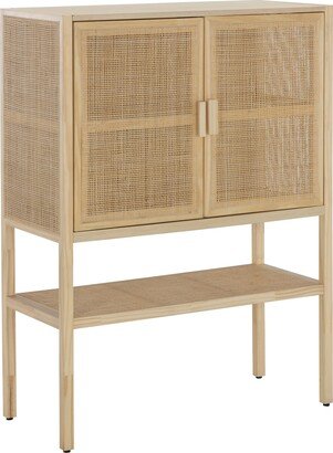 Brant House Kezia Highboard - Black/Natural - 35.25X14.25