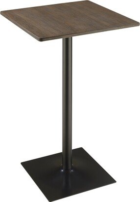 CDecor Finley Industrial Square-Top Bar Table